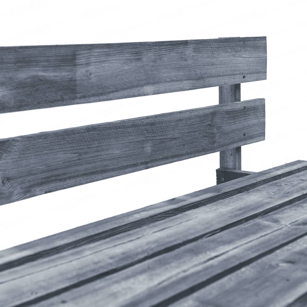 Tuinbank Pallet Met Grijze Kussens Grenenhout 1 Grijs