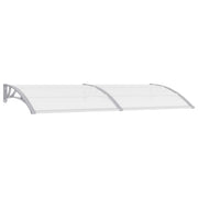 Deurluifel 240x100 cm polycarbonaat grijs