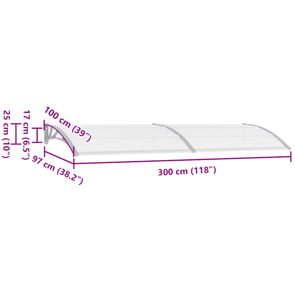 Deurluifel Pc 300 x 100 cm