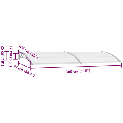 Deurluifel Pc 300 x 100 cm