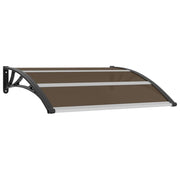 Deurluifel 120x100 cm polycarbonaat zwart