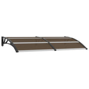 Deurluifel 200x100 cm polycarbonaat zwart
