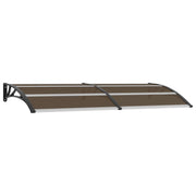 Deurluifel 240x100 cm polycarbonaat zwart