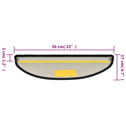 15 st Trapmatten 56x17x3 cm antraciet 15 56 x 17 x 3 cm Antraciet