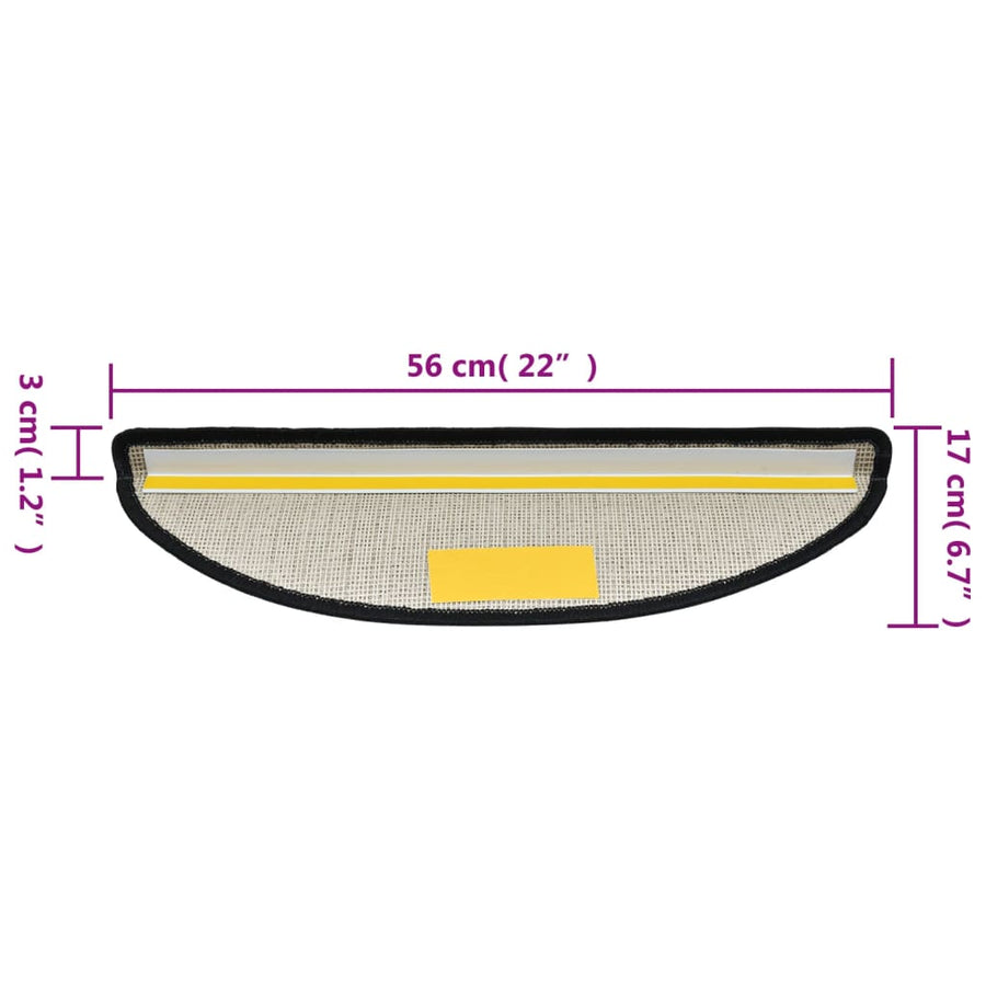 15 st Trapmatten 56x17x3 cm antraciet 15 56 x 17 x 3 cm Antraciet