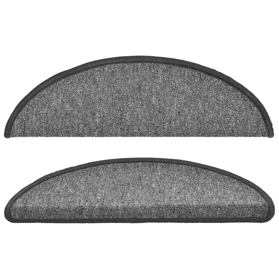 15 st Trapmatten 56x17x3 cm donkergrijs 15 56 x 17 x 3 cm Donkergrijs