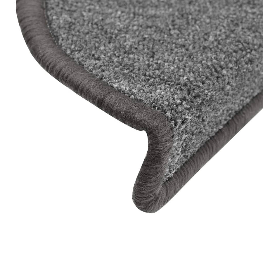 15 st Trapmatten 56x17x3 cm donkergrijs 15 56 x 17 x 3 cm Donkergrijs