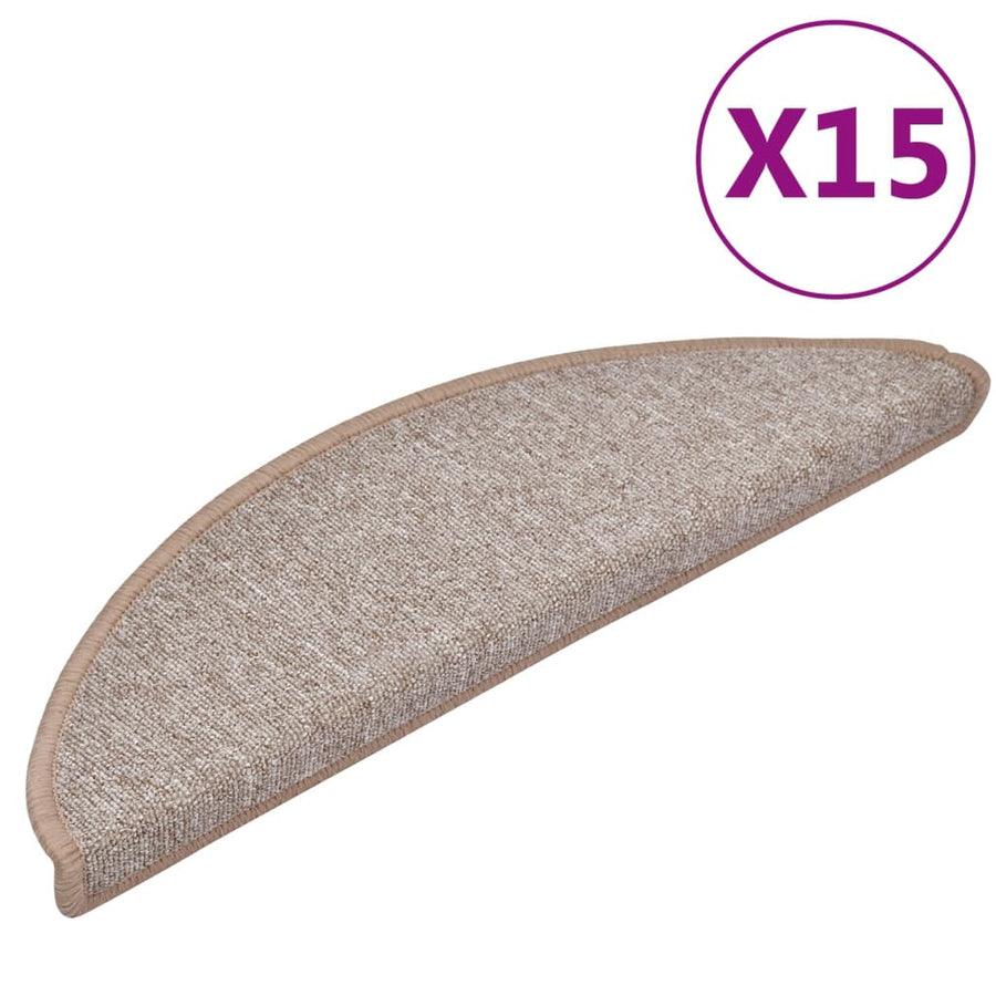 15 st Trapmatten 56x17x3 cm lichtbruin 15 56 x 17 x 3 cm Lichtbruin