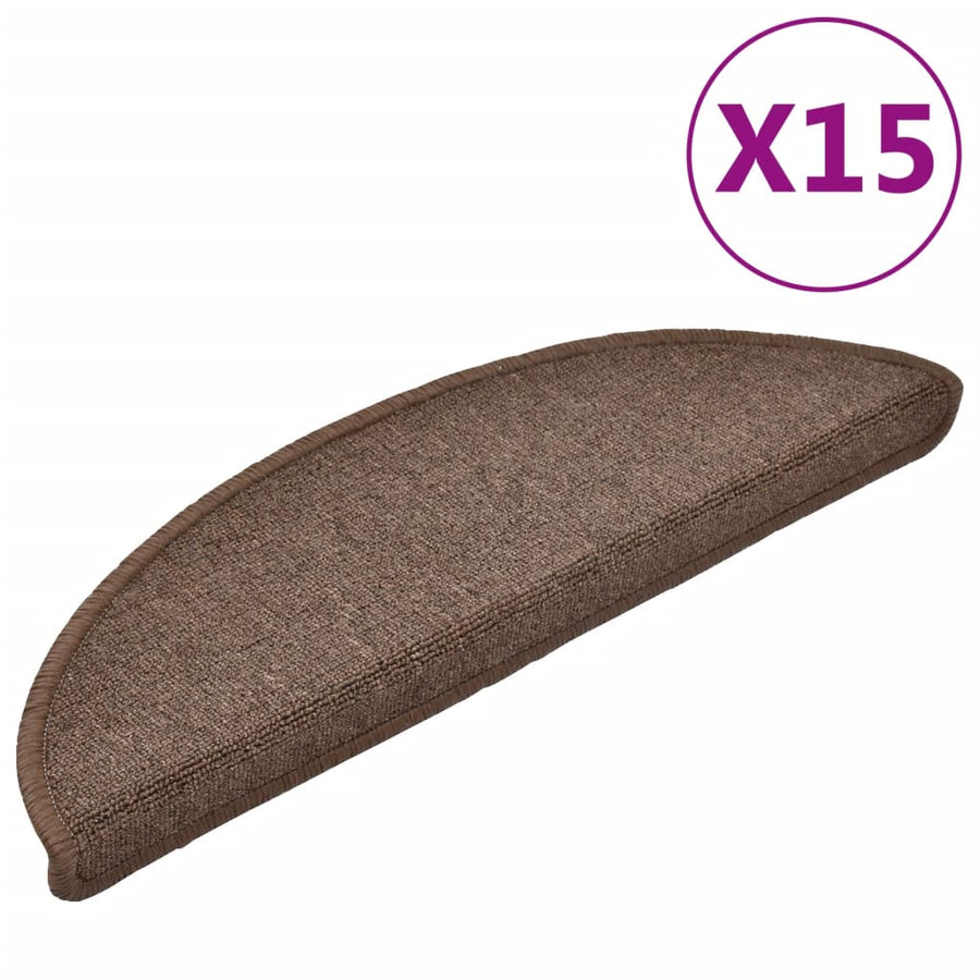 15 st Trapmatten 56x17x3 cm koffiebruin 15 56 x 17 x 3 cm Koffiebruin