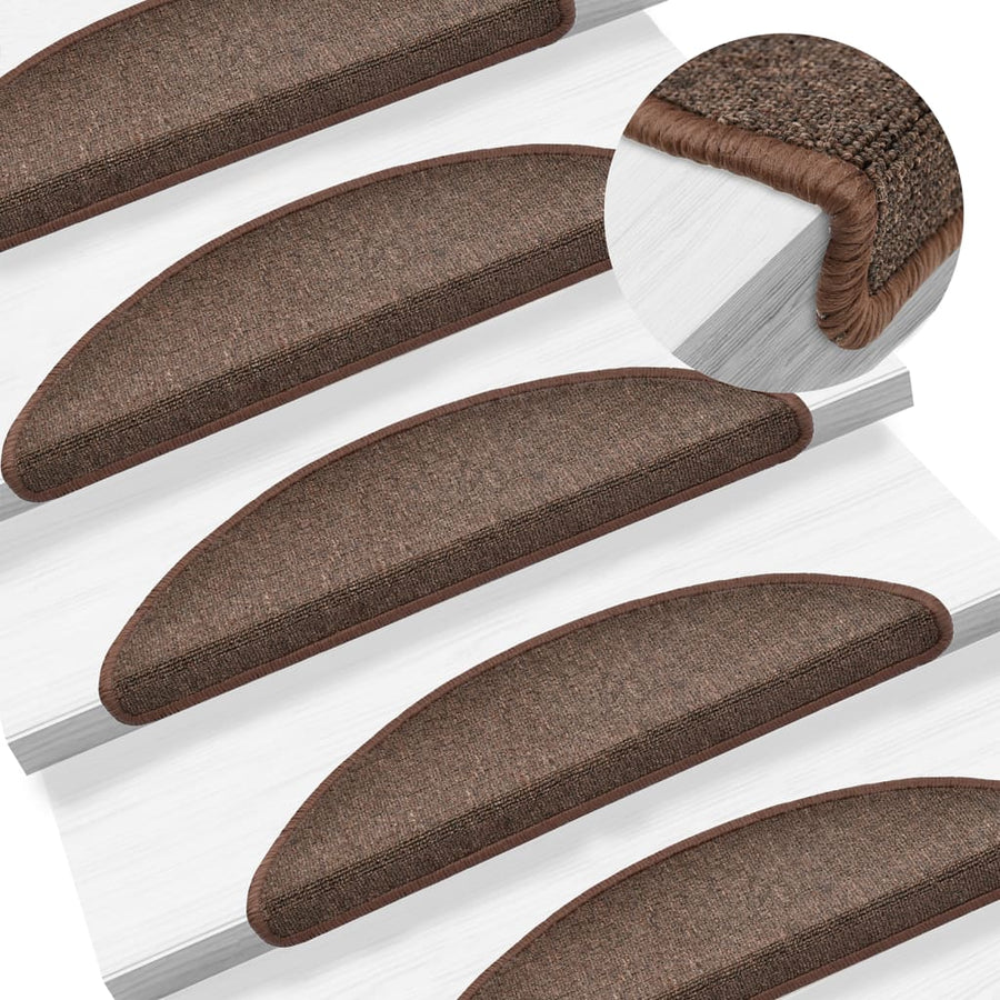15 st Trapmatten 56x17x3 cm koffiebruin 15 56 x 17 x 3 cm Koffiebruin