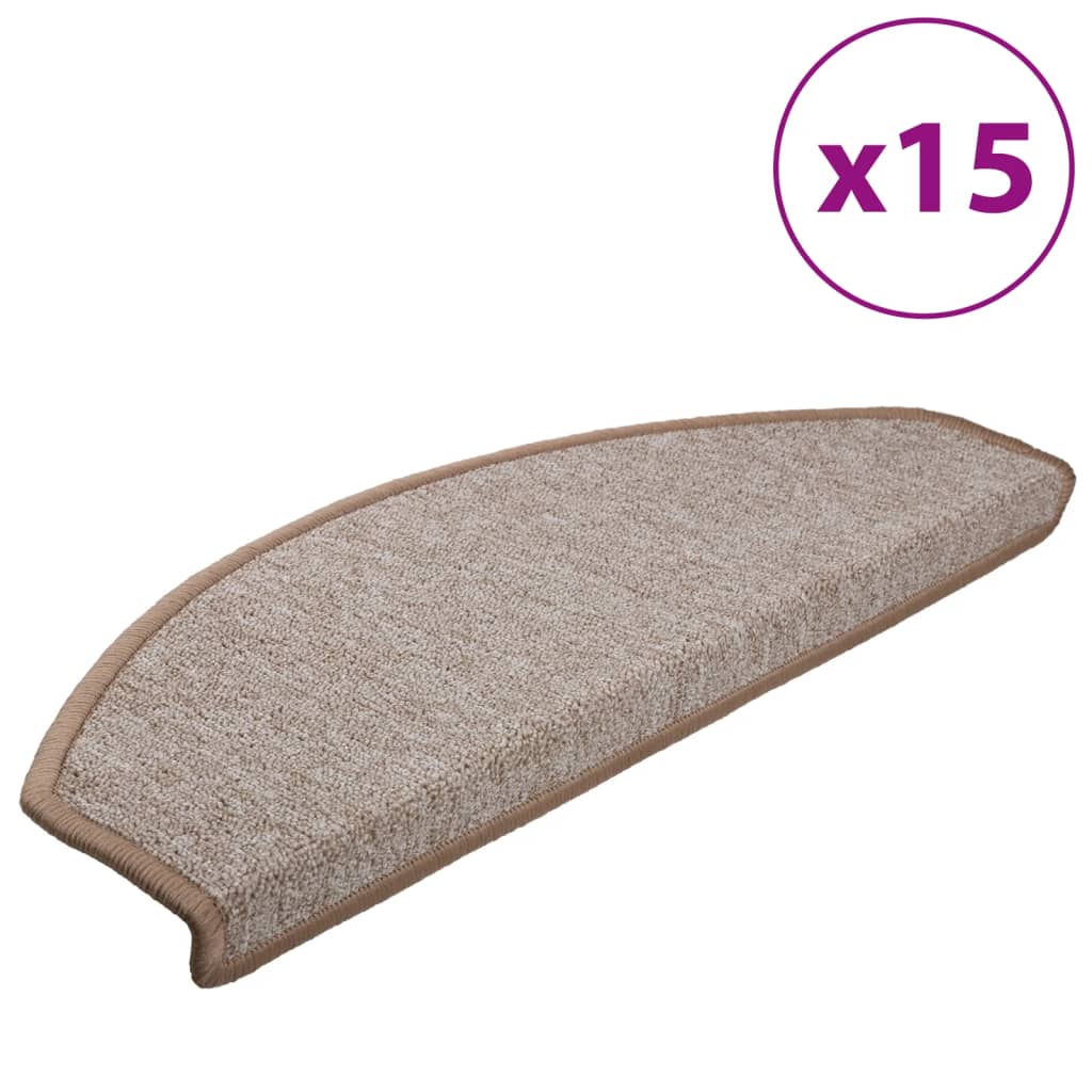 15 st Trapmatten 65x24x4 cm lichtbruin 15 65 x 24 x 4 cm Lichtbruin