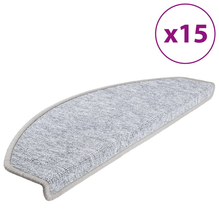 15 st Trapmatten 65x24x4 cm lichtgrijs 15 65 x 24 x 4 cm Lichtgrijs