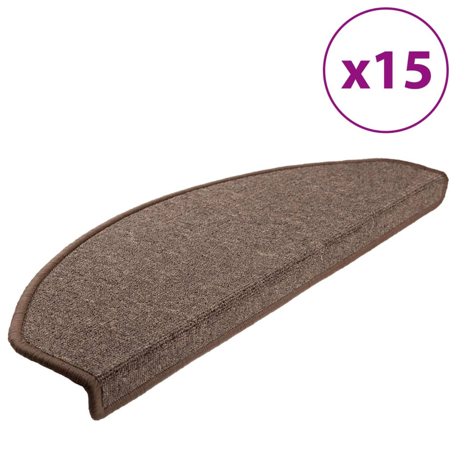 15 st Trapmatten 65x24x4 cm koffiebruin 15 65 x 24 x 4 cm Koffiebruin