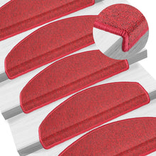15 st Trapmatten 65x24x4 cm bordeauxrood 15 65 x 24 x 4 cm Bordeauxrood