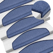 15 pcs Stair Mats 65x24x4 cm blue
