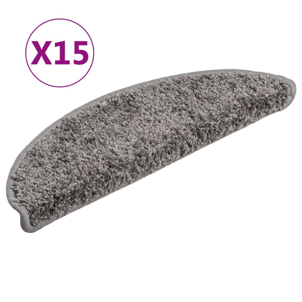 Trapmatten 15 st 56x17x3 cm grijs 15 56 x 17 x 3 cm Grijs