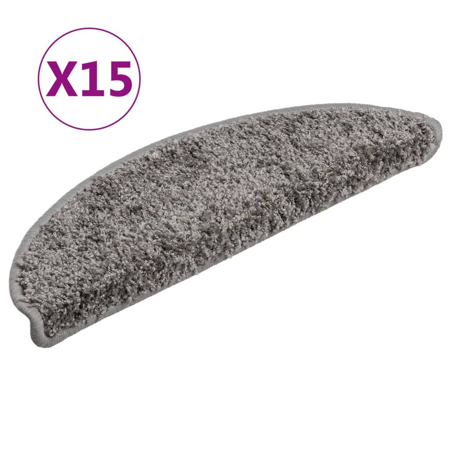 Trapmatten 15 st 56x17x3 cm grijs 15 56 x 17 x 3 cm Grijs