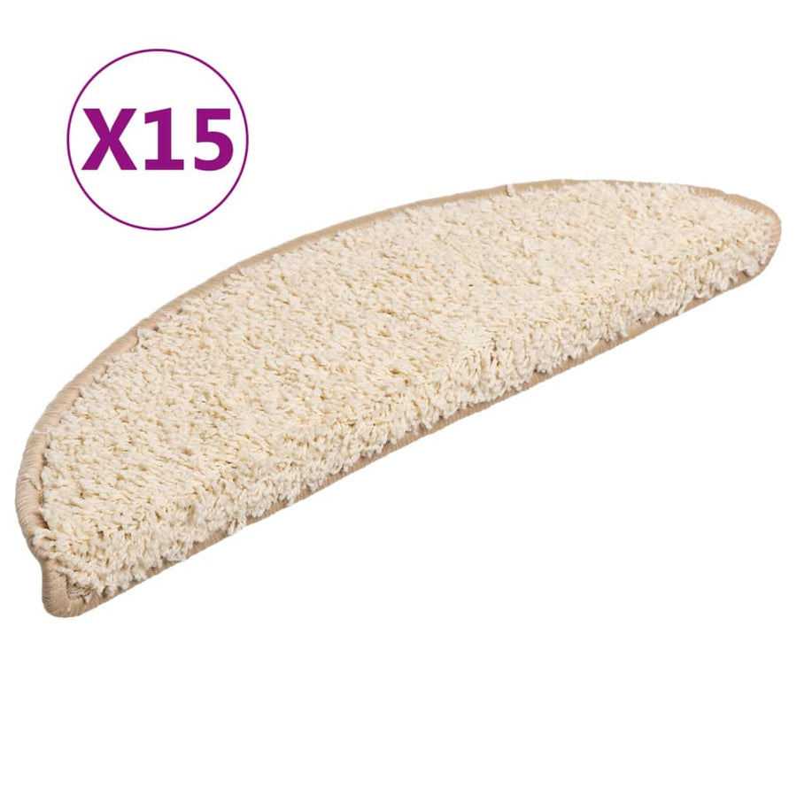 Trapmatten 15 st 56x17x3 cm crèmekleurig 15 56 x 17 x 3 cm Crème