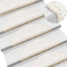 Trapmatten 15 st 56x17x3 cm Wit Halfrond