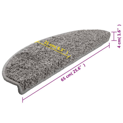 Trapmatten 15 st 65x21x4 cm grijs 15 65 x 21 x 4 cm Grijs