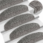 Trapmatten 15 st 65x21x4 cm grijs halfrond