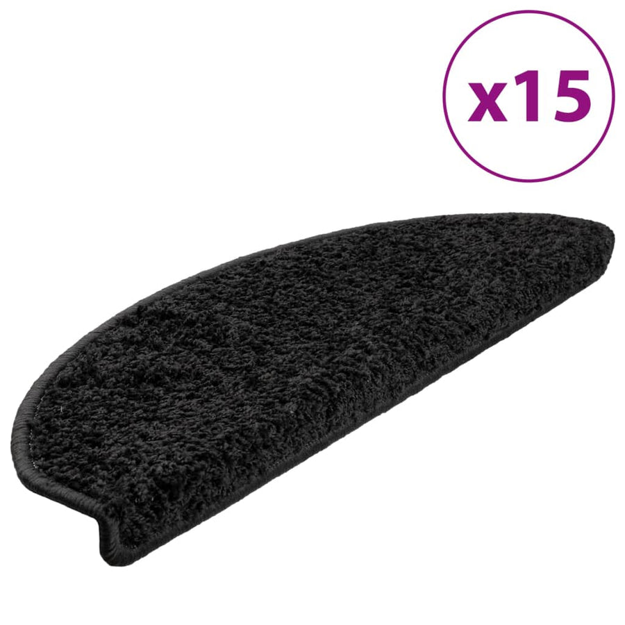 Trapmatten 15 st 65x21x4 cm zwart 15 65 x 21 x 4 cm Zwart