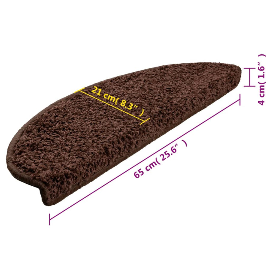 Trapmatten 15 st 65x21x4 cm bruin 15 65 x 21 x 4 cm Bruin
