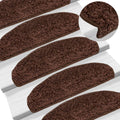 Trapmatten 15 st 65x21x4 cm Bruin Halfrond Groot