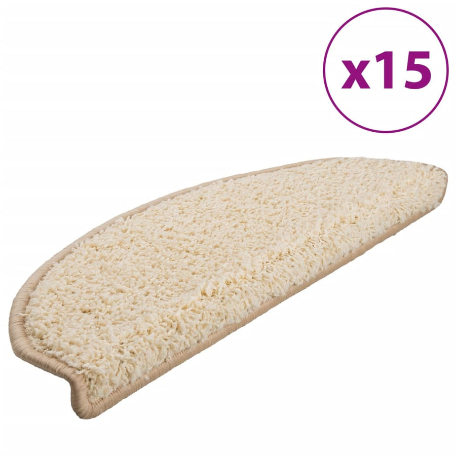 Trapmatten 15 st 65x21x4 cm crèmekleurig 15 65 x 21 x 4 cm Crème