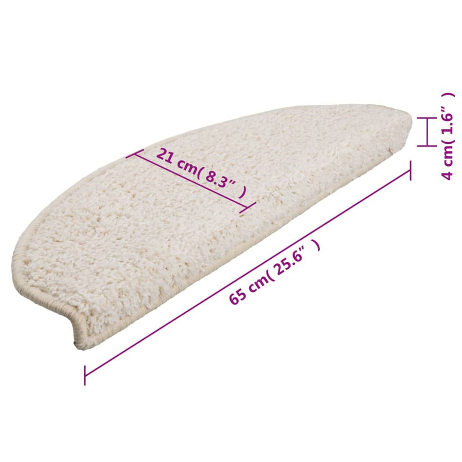 Trapmatten 15 st 65x21x4 cm wit