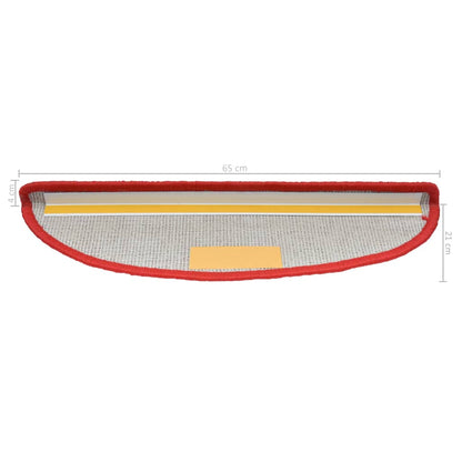 Trapmatten 15 st 65x21x4 cm rood 15 65 x 21 x 4 cm Rood