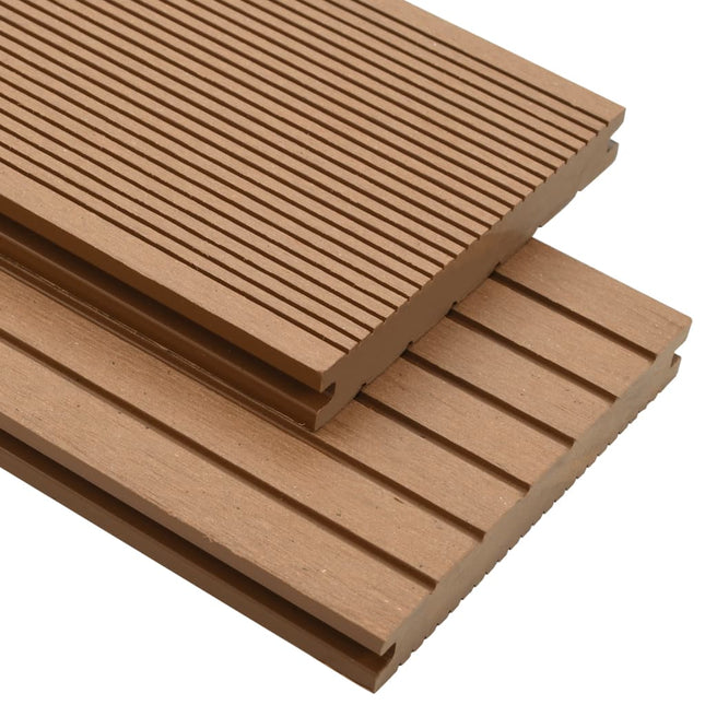 Terrasplanken met accessoires 20 m² 2,2 m massief HKC teak 20 m² Teakkleur