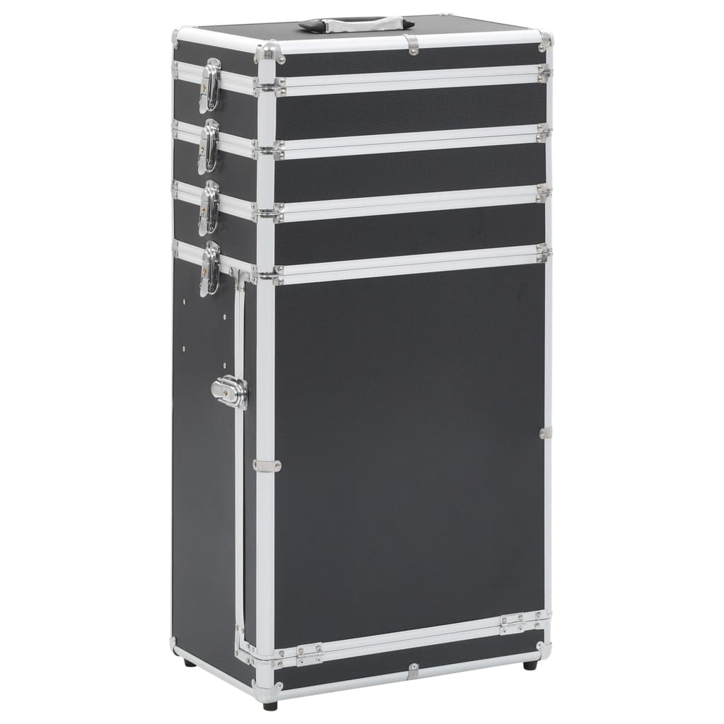 Make-up trolley aluminium zwart Zwart