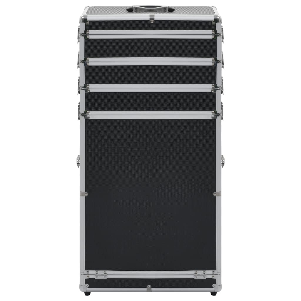 Make-up trolley aluminium zwart Zwart