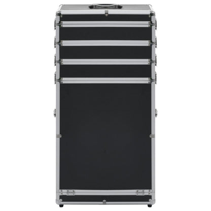 Make-up trolley aluminium zwart Zwart