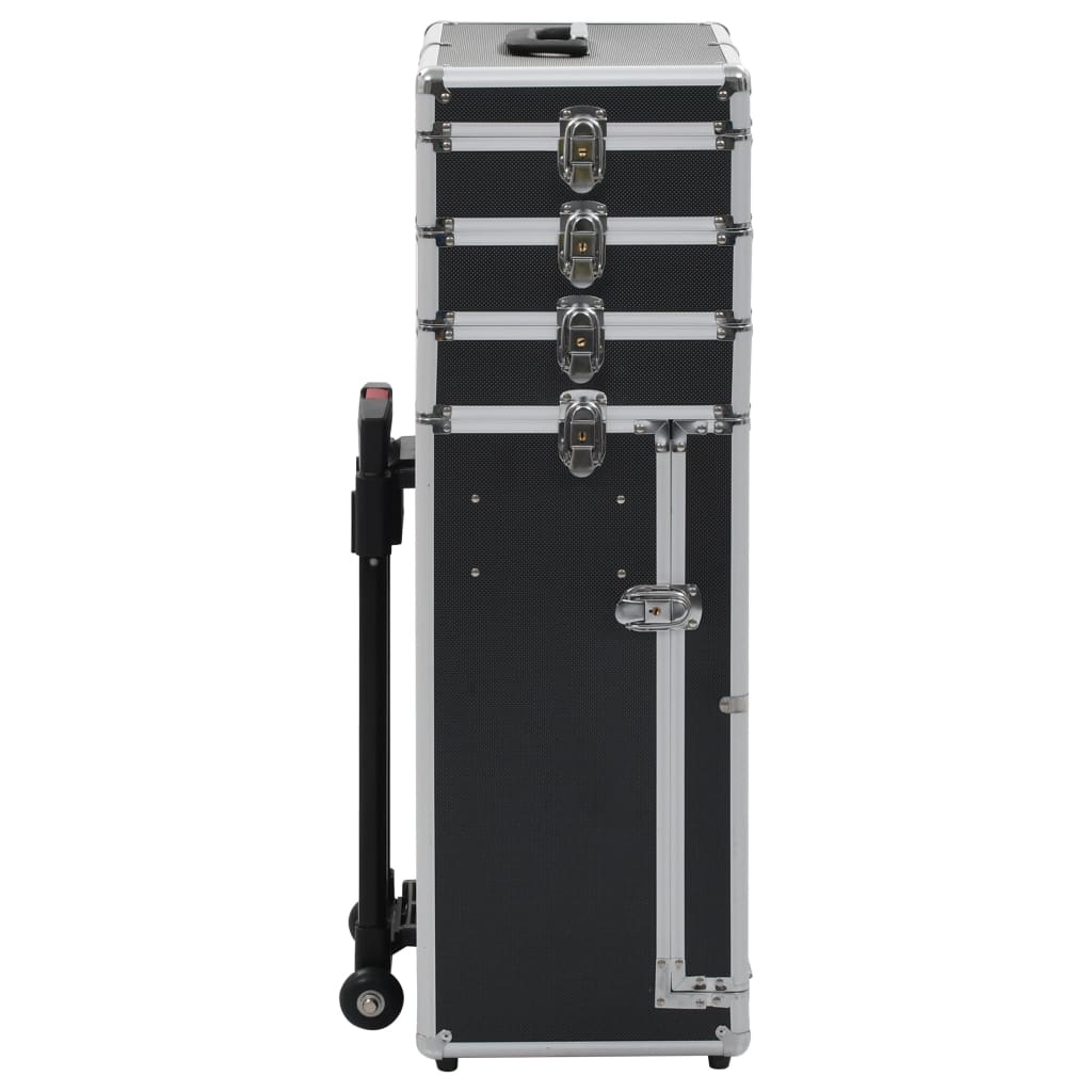 Make-up trolley aluminium zwart Zwart