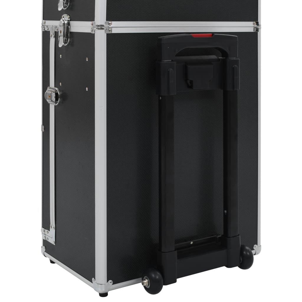 Make-up trolley aluminium zwart Zwart