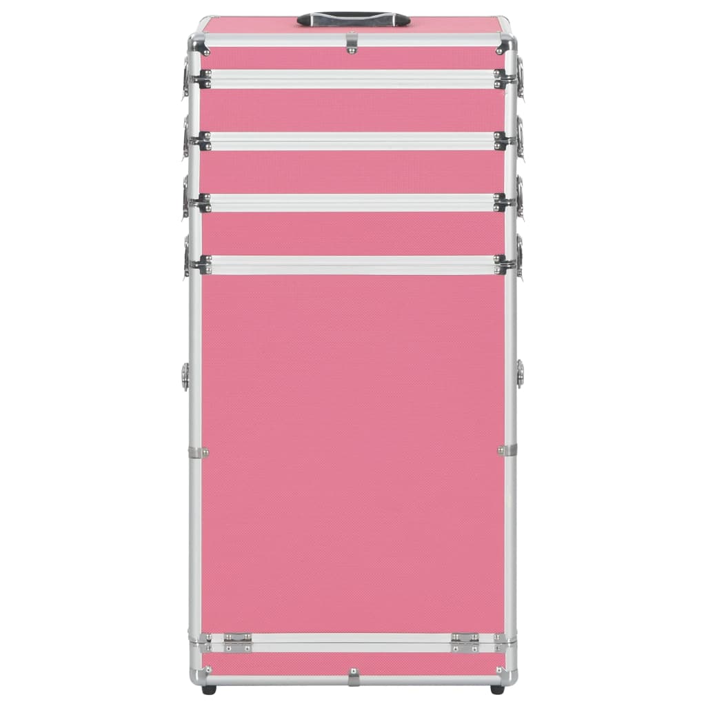 Make-Up Trolley Aluminium Roze