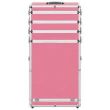 Make-Up Trolley Aluminium Roze