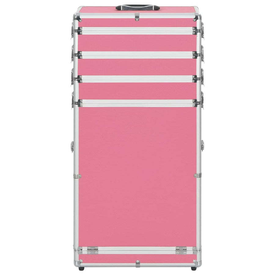 Make-Up Trolley Aluminium Roze