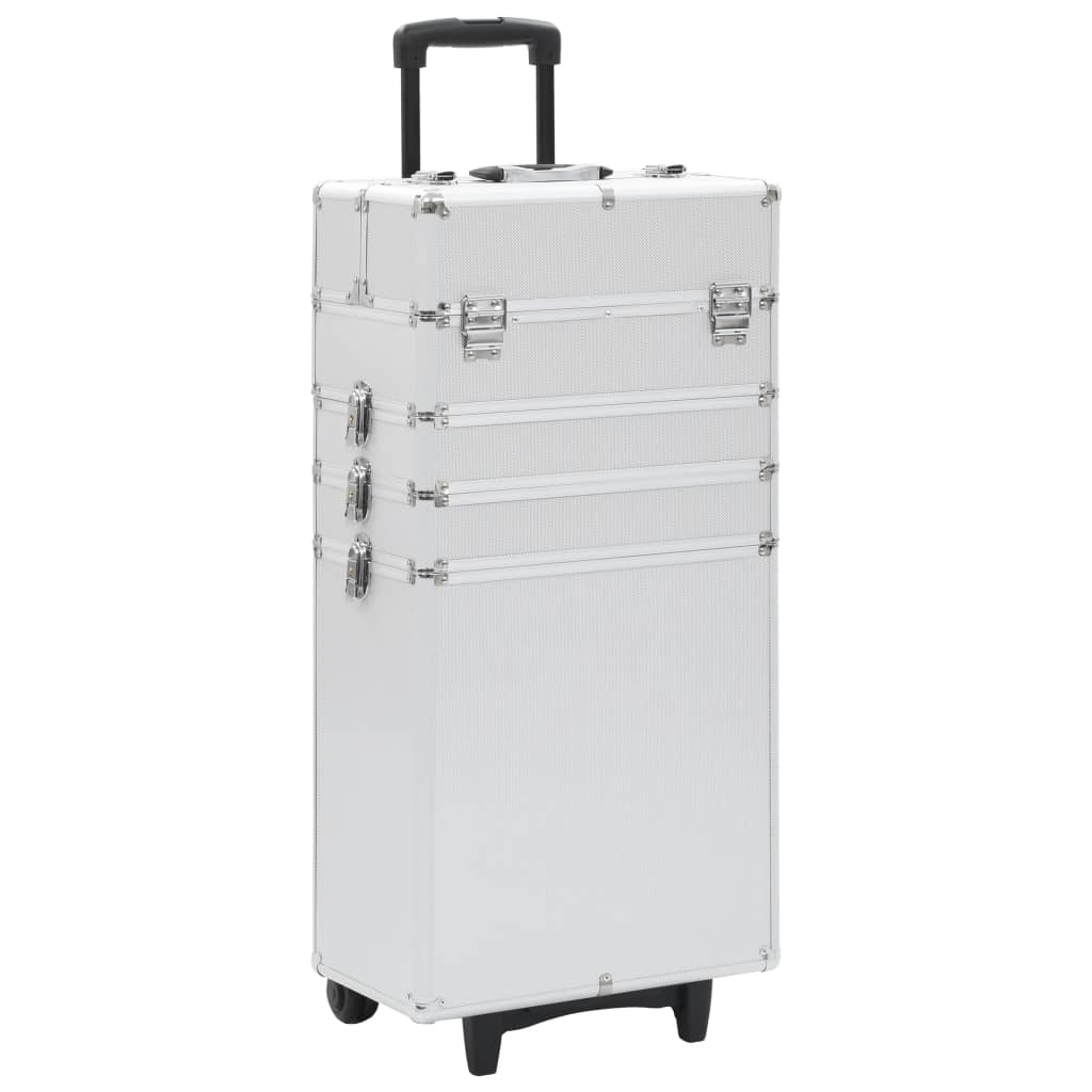 Make-Up Trolley Aluminium Kleurig Zilver