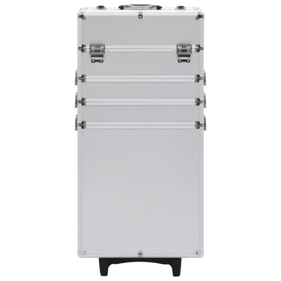 Make-Up Trolley Aluminium Zilverkleurig