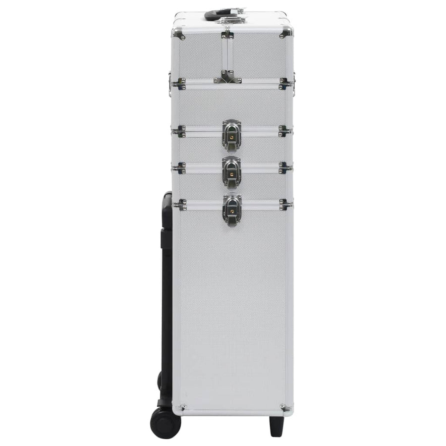 Make-Up Trolley Aluminium Zilverkleurig