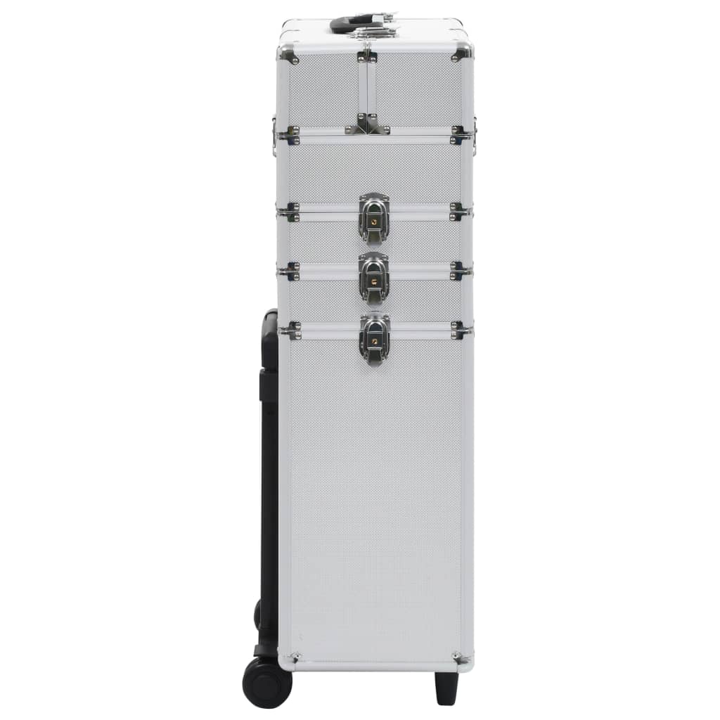 Make-Up Trolley Aluminium Kleurig Zilver