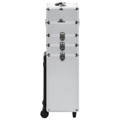 Make-Up Trolley Aluminium Kleurig Zilver
