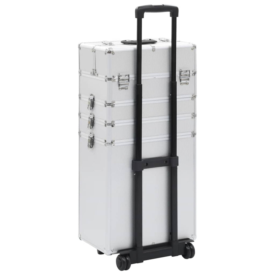 Make-Up Trolley Aluminium Zilverkleurig