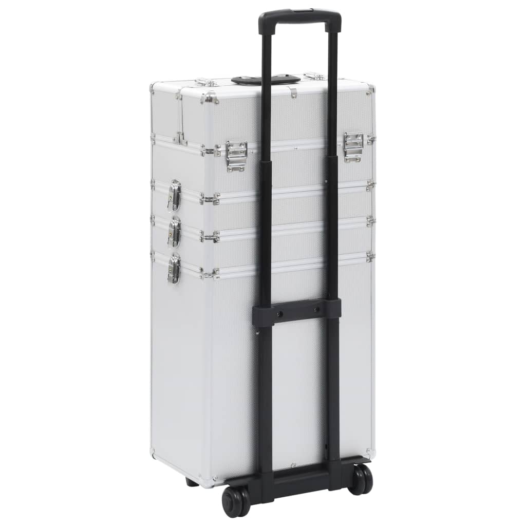 Make-Up Trolley Aluminium Kleurig Zilver