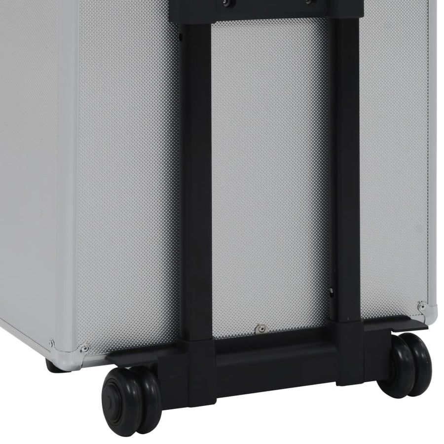 Make-Up Trolley Aluminium Zilverkleurig