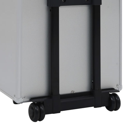 Make-Up Trolley Aluminium Kleurig Zilver