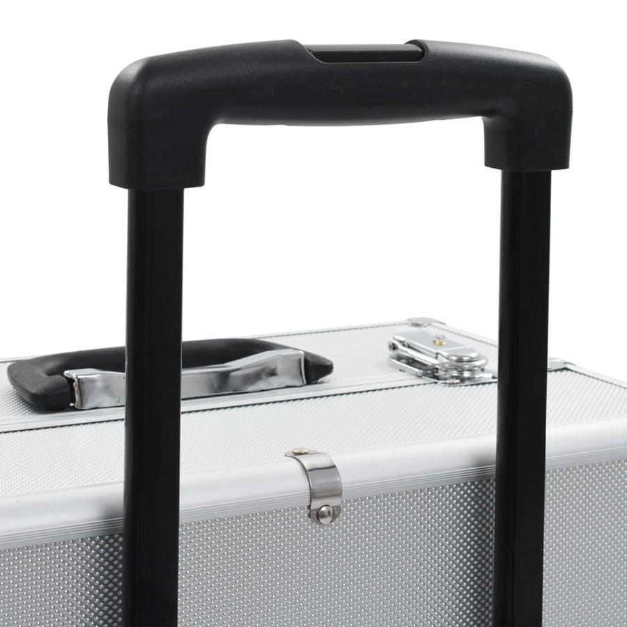 Make-Up Trolley Aluminium Zilverkleurig